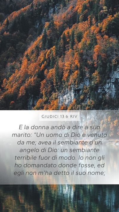 Giudici 13:6 RIV Bible Verse Image