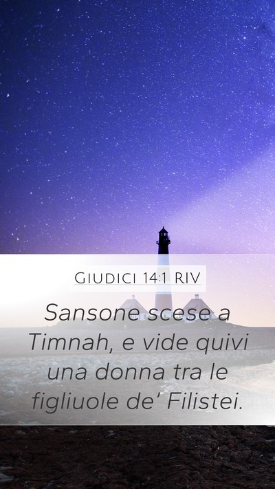 Giudici 14:1 RIV Bible Verse Image