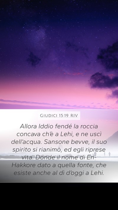 Giudici 15:19 RIV Bible Verse Image