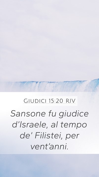 Giudici 15:20 RIV Bible Verse Image