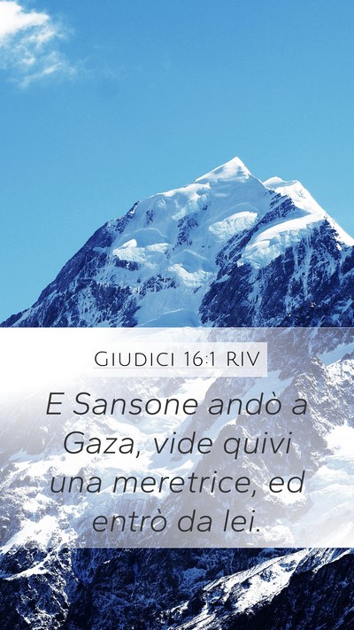 Giudici 16:1 RIV Bible Verse Image