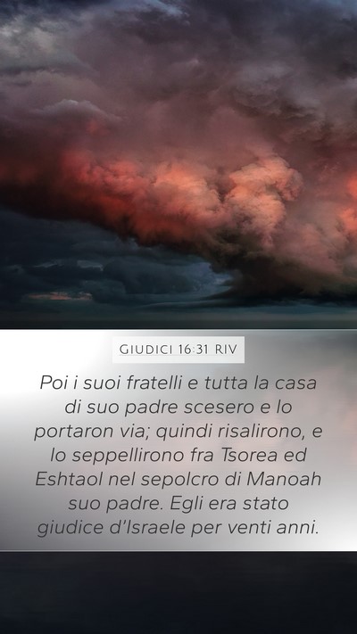 Giudici 16:31 RIV Bible Verse Image