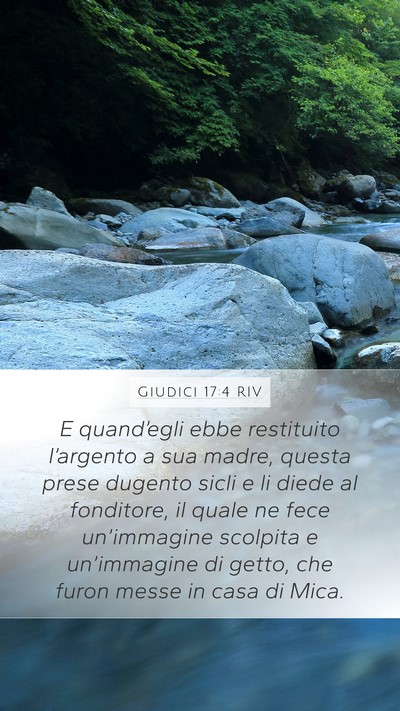 Giudici 17:4 RIV Bible Verse Image