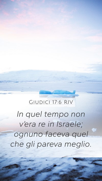 Giudici 17:6 RIV Bible Verse Image