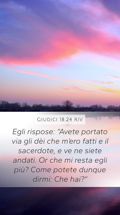 Giudici 18:24 RIV Bible Verse Image