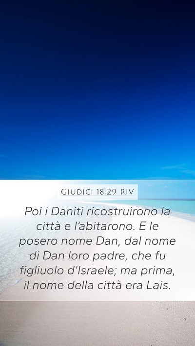 Giudici 18:29 RIV Bible Verse Image