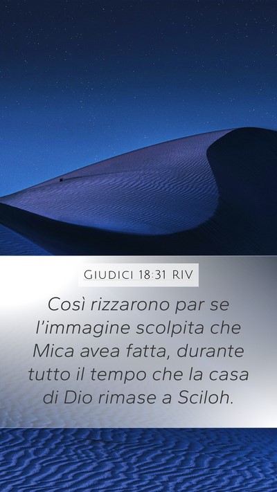 Giudici 18:31 RIV Bible Verse Image