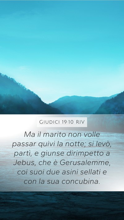 Giudici 19:10 RIV Bible Verse Image