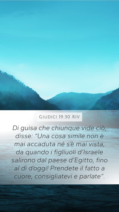 Giudici 19:30 RIV Bible Verse Image