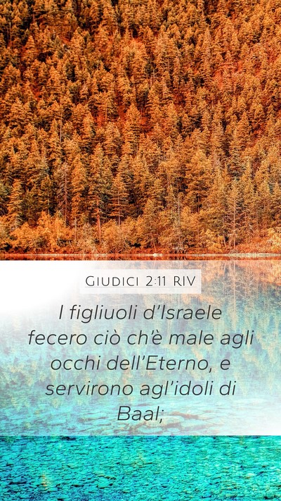 Giudici 2:11 RIV Bible Verse Image