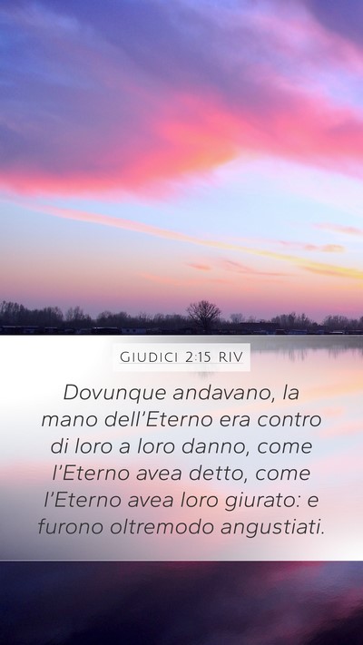 Giudici 2:15 RIV Bible Verse Image