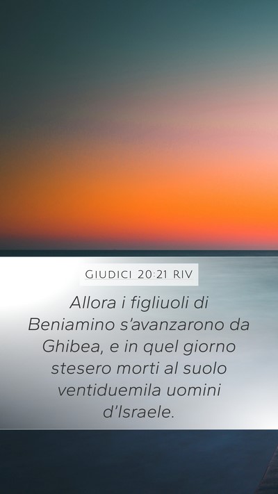Giudici 20:21 RIV Bible Verse Image