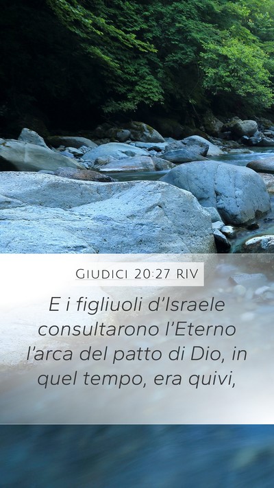 Giudici 20:27 RIV Bible Verse Image