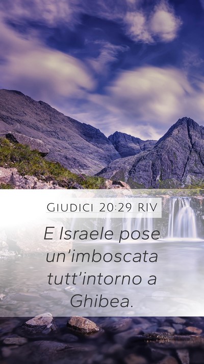 Giudici 20:29 RIV Bible Verse Image