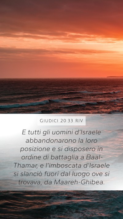 Giudici 20:33 RIV Bible Verse Image