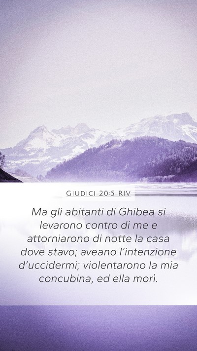 Giudici 20:5 RIV Bible Verse Image