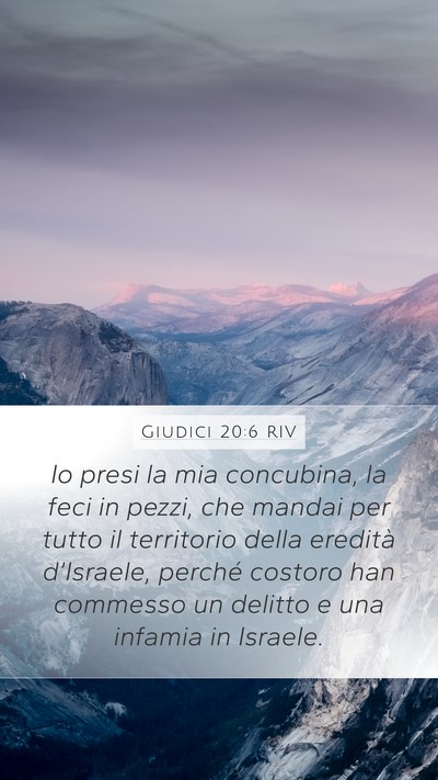 Giudici 20:6 RIV Bible Verse Image