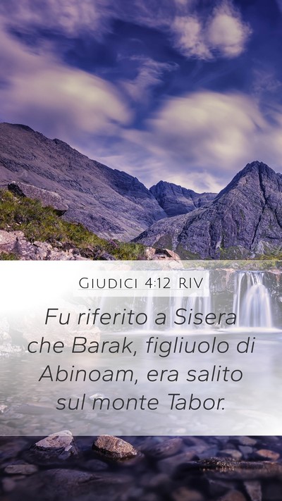 Giudici 4:12 RIV Bible Verse Image