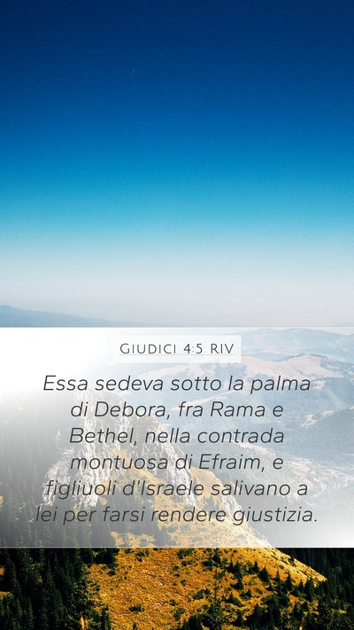 Giudici 4:5 RIV Bible Verse Image