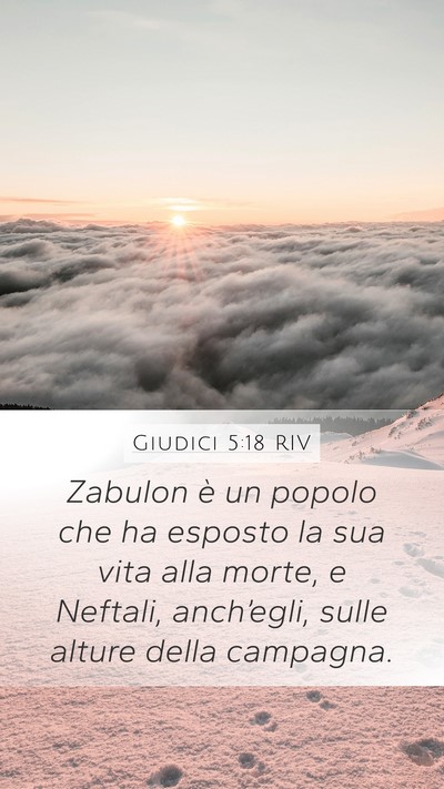 Giudici 5:18 RIV Bible Verse Image
