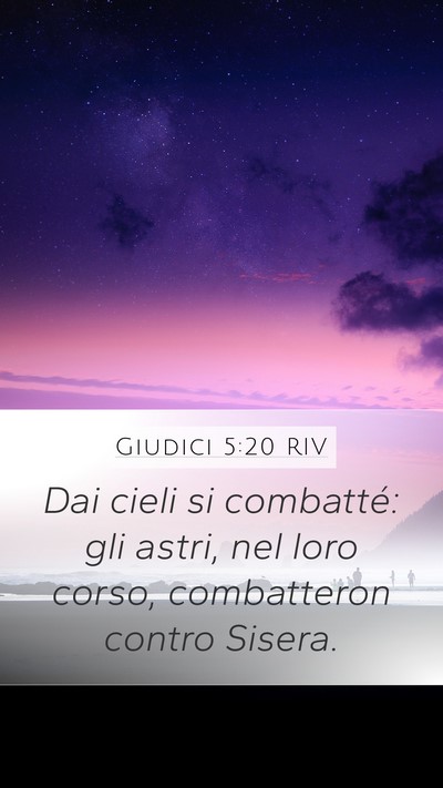 Giudici 5:20 RIV Bible Verse Image
