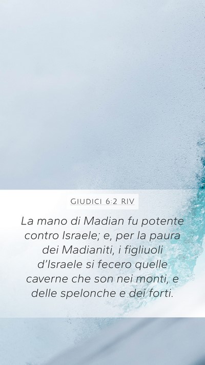 Giudici 6:2 RIV Bible Verse Image