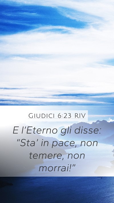 Giudici 6:23 RIV Bible Verse Image