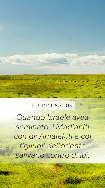 Giudici 6:3 RIV Bible Verse Image