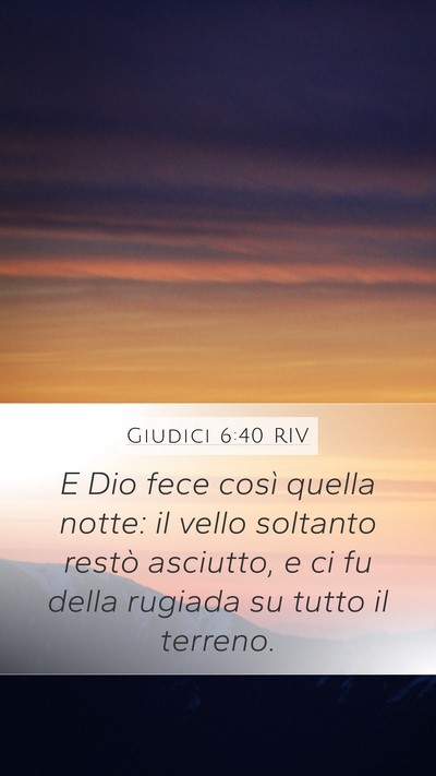 Giudici 6:40 RIV Mobile Phone Wallpaper - E Dio fece così quella notte: il vello soltanto - Mobile Bible Verse Wallpaper
