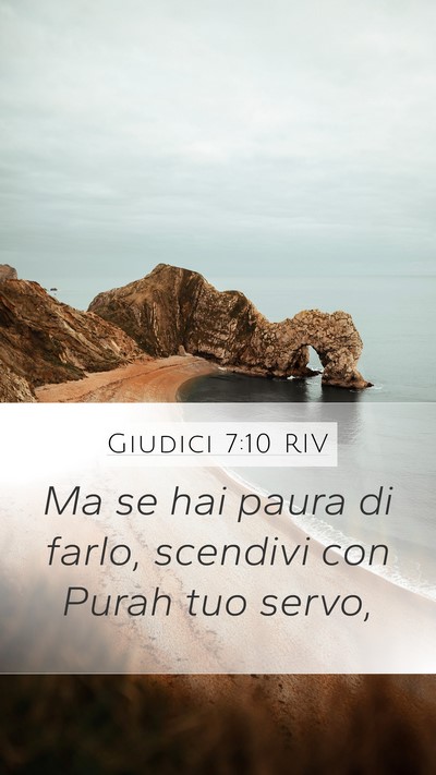 Giudici 7:10 RIV Bible Verse Image