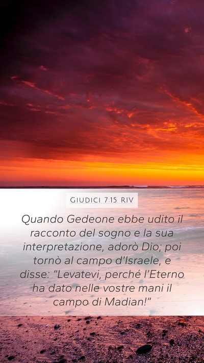 Giudici 7:15 RIV Bible Verse Image