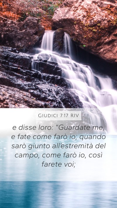Giudici 7:17 RIV Bible Verse Image