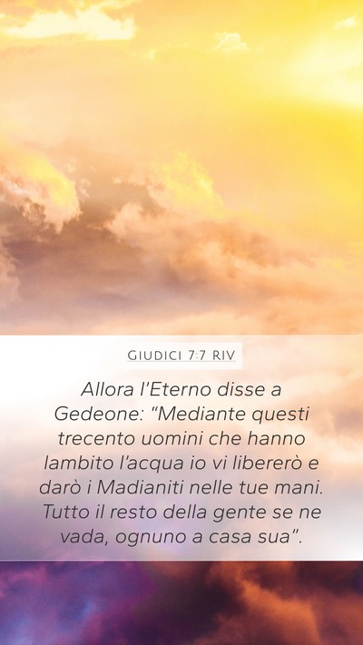 Giudici 7:7 RIV Bible Verse Image