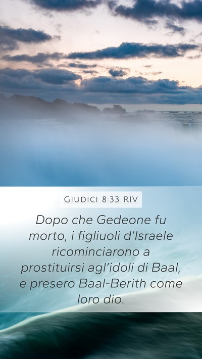 Giudici 8:33 RIV Bible Verse Image