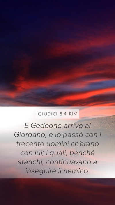 Giudici 8:4 RIV Bible Verse Image