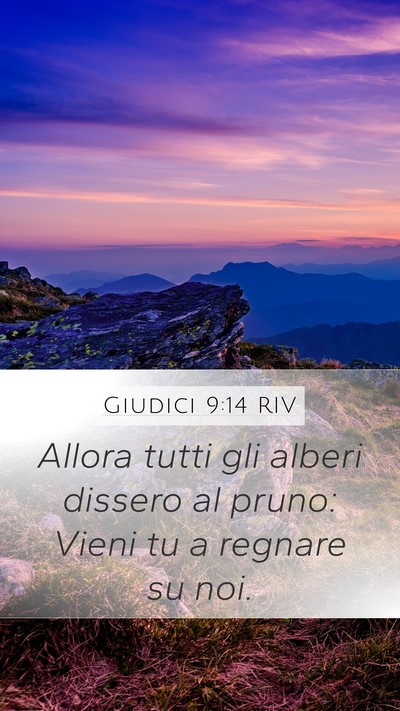 Giudici 9:14 RIV Bible Verse Image