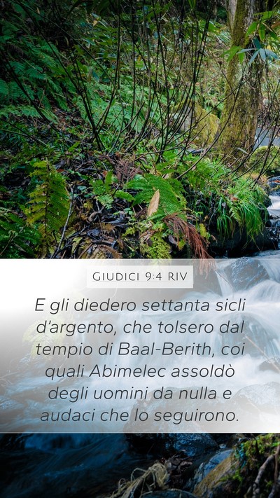 Giudici 9:4 RIV Bible Verse Image