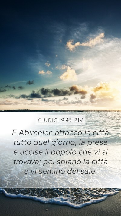 Giudici 9:45 RIV Bible Verse Image