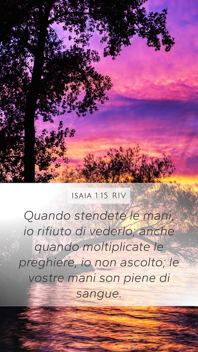 Isaia 1:15 RIV Bible Verse Image