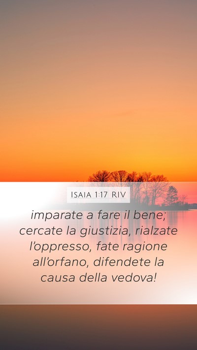 Isaia 1:17 RIV Bible Verse Image