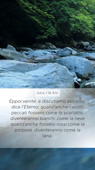 Isaia 1:18 RIV Bible Verse Image