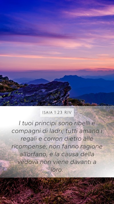 Isaia 1:23 RIV Bible Verse Image