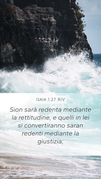 Isaia 1:27 RIV Bible Verse Image