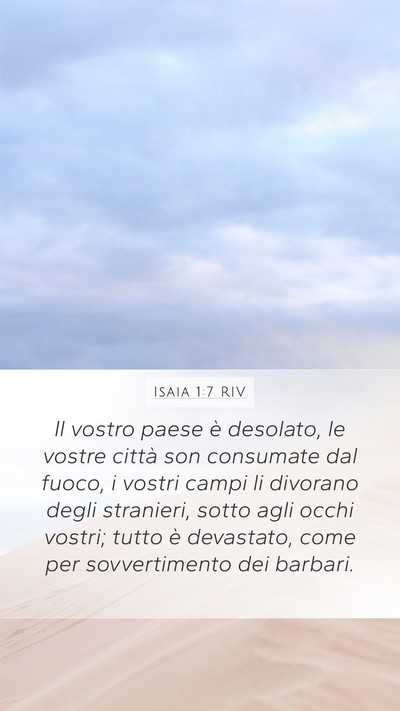 Isaia 1:7 RIV Bible Verse Image