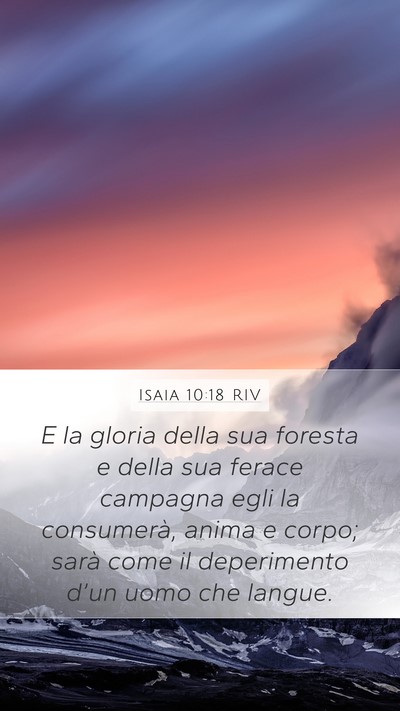 Isaia 10:18 RIV Bible Verse Image