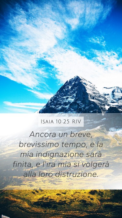 Isaia 10:25 RIV Bible Verse Image