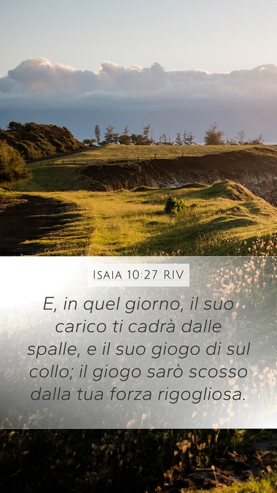 Isaia 10:27 RIV Bible Verse Image