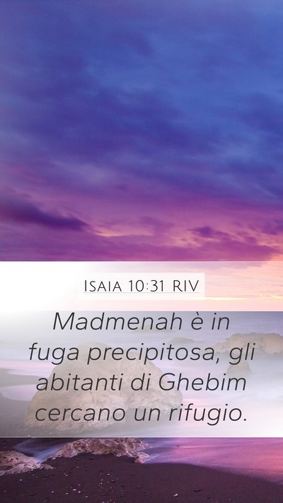 Isaia 10:31 RIV Bible Verse Image