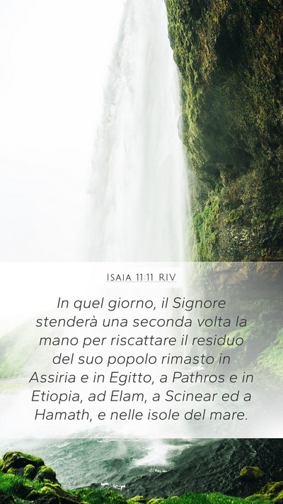 Isaia 11:11 RIV Bible Verse Image