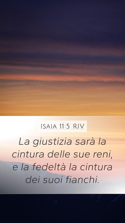 Isaia 11:5 RIV Bible Verse Image